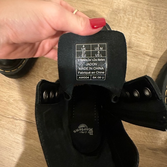 DR. MARTEN JADON BOOT SMOOTH LEATHER PLATFORMS - Picture 2 of 5